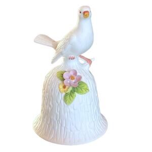 Vintage Towle Fine China Wedding Gift Dove Dinner Bell White No EUC Near Mint